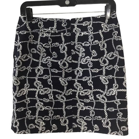 Talbots Navy Nautical Rope Skirt Stretch Pockets Women’s Size 2P - Picture 2 of 4